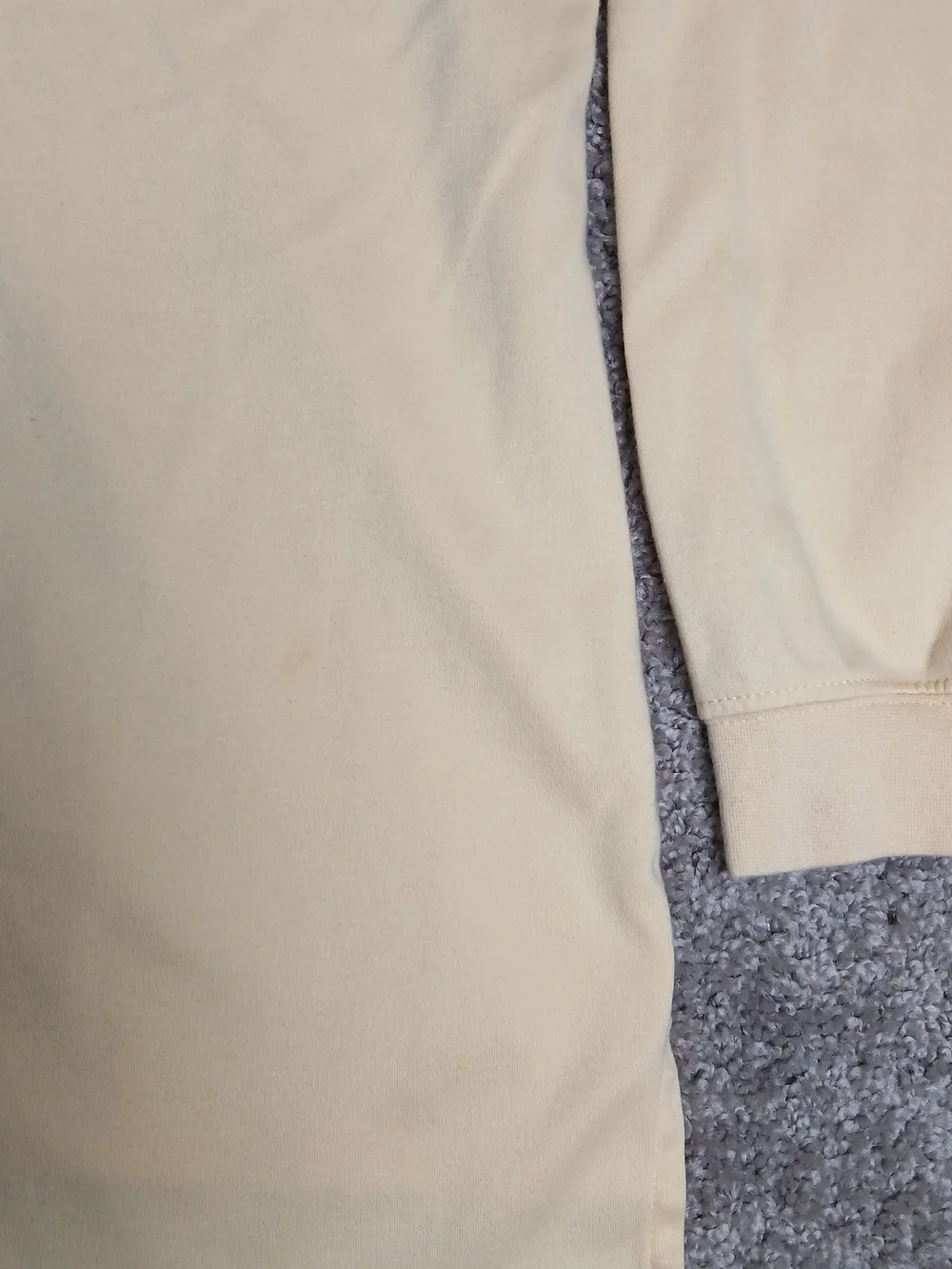 L.L. Bean Pale Yellow Long-Sleeve Polo‎ with White Collar - 100% Cotton - XL